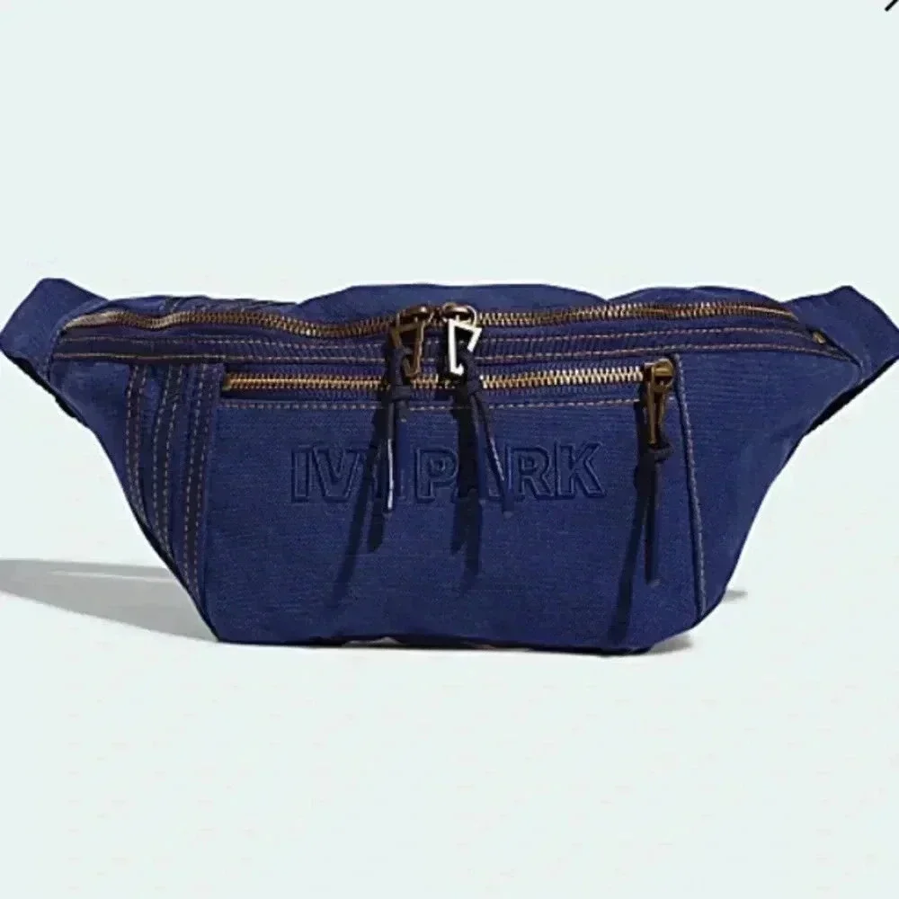 NWT Adidas x Ivy Park Denim Waist Fanny Pack Bag